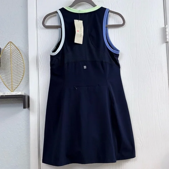 Sweaty Betty Zip-Up Dark Blue Dress Size 8-10 - Picture 4 of 15